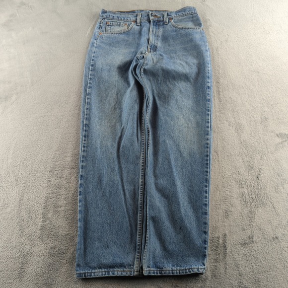 Vintage 555 Levis Jeans 33x30 (Fits 30x30) Blue 505 Relaxed Denim Made USA 90s - Picture 1 of 14